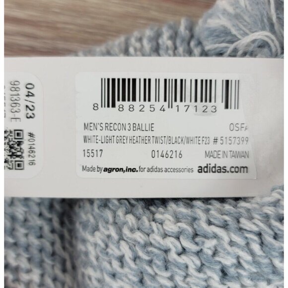 NEW Adidas Recon 3 Ballie Pom Beanie Men's One Size Fleece Lined Winter Hat Knit - Picture 6 of 6